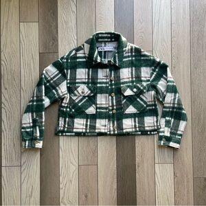 Zara Forest Green Checkered Jacket